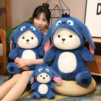 Fluffy White Bear Donkey Outfit Plushie